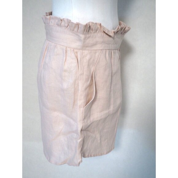 The Femm, Kaiya Rose Pink 100% Linen Shorts $265 NWT! US Size M - Picture 3 of 12